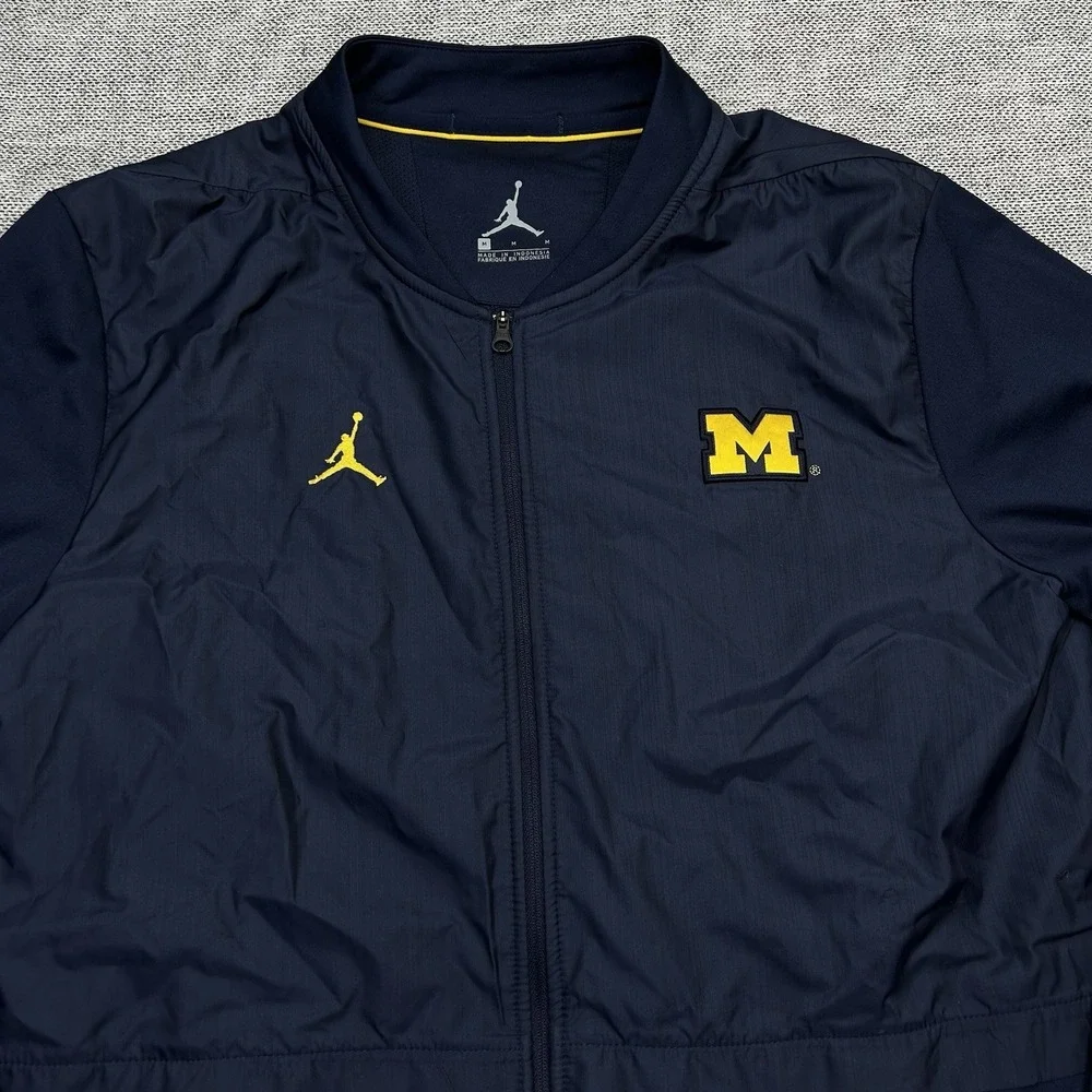 Nike Jordan University Of Michigan Sideline Performance Jacket Men's M Coaches